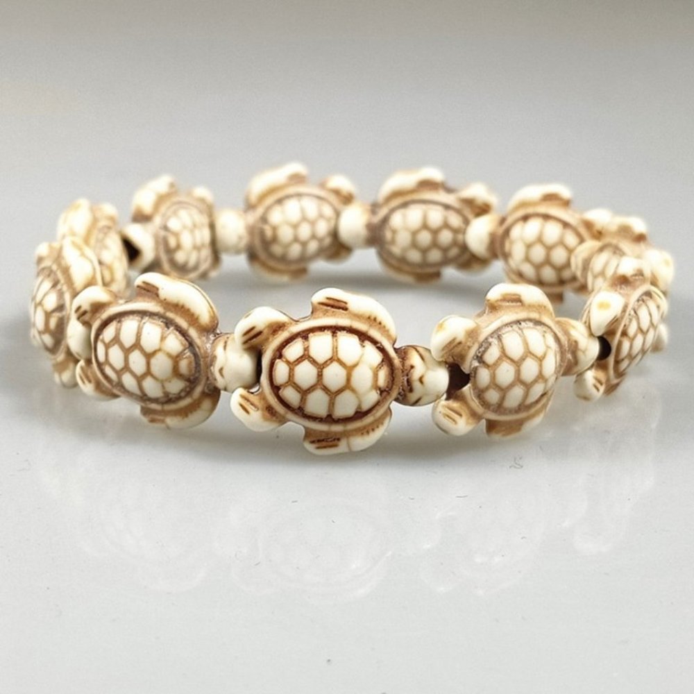 Turtle Bracelet Iovry Sea Turtle Beaded Stretchy